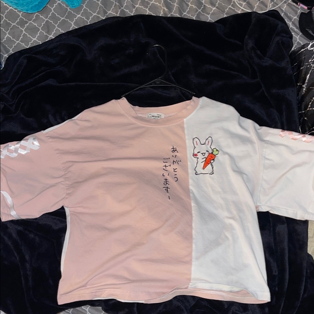 Adorable Pink and White Long Sleeve Kids' Tee